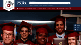 What Hacc.edu website looked like in 2020 (4 years ago)
