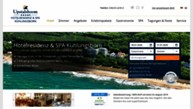 What Hotelresidenz-kuehlungsborn.de website looked like in 2020 (4 years ago)