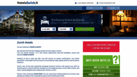 What Hotelszurich.it website looked like in 2020 (4 years ago)