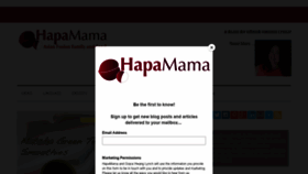 What Hapamama.com website looked like in 2020 (4 years ago)