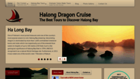 What Halongdragoncruise.com website looked like in 2020 (4 years ago)