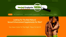 What Herbalproductsreview.com website looked like in 2020 (4 years ago)