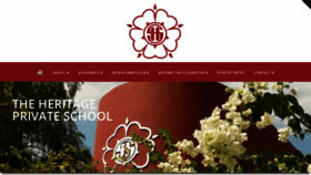 What Heritageschool.ac.cy website looked like in 2020 (4 years ago)