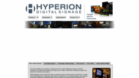 What Hyperionds.com website looked like in 2020 (4 years ago)