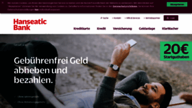 What Hanseaticbank.de website looked like in 2020 (4 years ago)