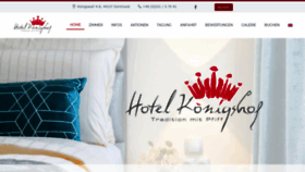 What Hotel-koenigshof.com website looked like in 2020 (4 years ago)