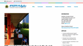 What Holystar.sch.id website looked like in 2020 (4 years ago)