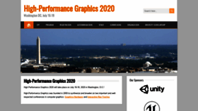 What Highperformancegraphics.org website looked like in 2020 (4 years ago)