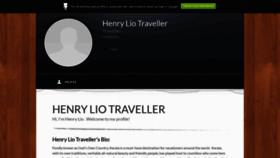 What Henryliotraveller.brandyourself.com website looked like in 2020 (4 years ago)