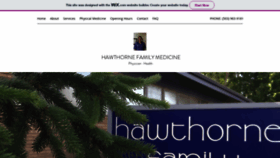 What Hawthornemedicine.com website looked like in 2020 (4 years ago)