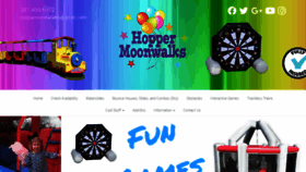 What Hoppermoonwalks.com website looked like in 2020 (4 years ago)