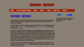 What Historydetroit.com website looked like in 2020 (4 years ago)