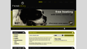 What Hostdog.org website looked like in 2020 (4 years ago)