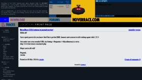 What Hoverrace.com website looked like in 2020 (4 years ago)