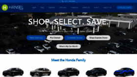 What Hanselhonda.com website looked like in 2020 (4 years ago)