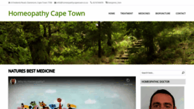 What Homeopathycapetown.co.za website looked like in 2020 (4 years ago)