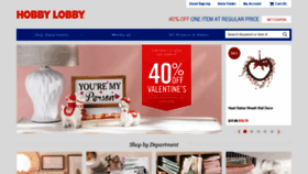 What Hobby-lobby.com website looked like in 2020 (4 years ago)