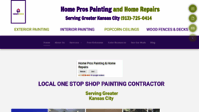 What Homepros-kc.com website looked like in 2020 (4 years ago)