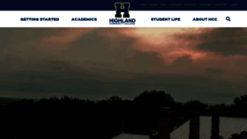 What Highlandcc.edu website looked like in 2020 (4 years ago)
