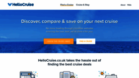 What Hellocruise.co.uk website looked like in 2020 (4 years ago)