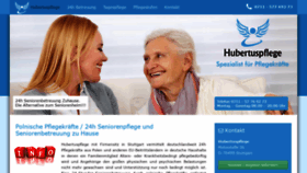 What Hubertuspflege.de website looked like in 2020 (4 years ago)