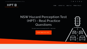 What Hazardperceptiontests.com.au website looked like in 2020 (4 years ago)