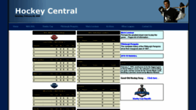 What Hockeycentral.co.uk website looked like in 2020 (4 years ago)