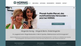 What Hornig-hoeren.de website looked like in 2020 (4 years ago)