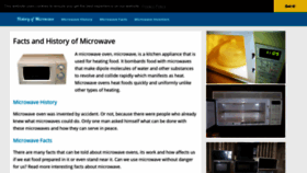 What Historyofmicrowave.com website looked like in 2020 (4 years ago)