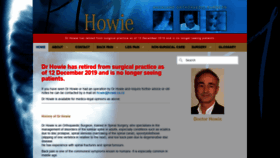 What Howie.co.nz website looked like in 2020 (4 years ago)