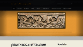 What Historiarum.es website looked like in 2020 (4 years ago)