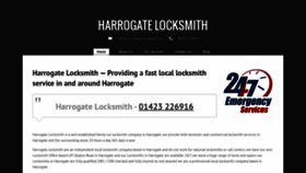 What Harrogatelocksmith.co.uk website looked like in 2020 (4 years ago)