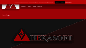 What Hekasoft.it website looked like in 2020 (4 years ago)