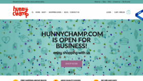 What Hunnychamp.com website looked like in 2020 (4 years ago)