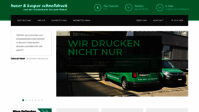 What Huserundkaspar.ch website looked like in 2020 (5 years ago)