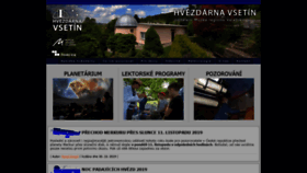 What Hvezdarna-vsetin.cz website looked like in 2020 (4 years ago)