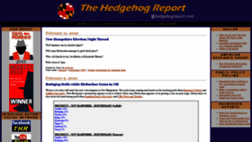 What Hedgehogreport.com website looked like in 2020 (4 years ago)