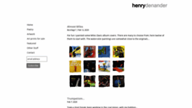 What Henrydenander.com website looked like in 2020 (4 years ago)