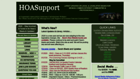 What Hoasupport.com website looked like in 2020 (4 years ago)