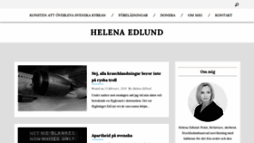 What Helenaedlund.se website looked like in 2020 (4 years ago)