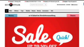 What Hut-styler.de website looked like in 2020 (6 years ago)