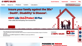 What Hdfcsales.com website looked like in 2020 (4 years ago)