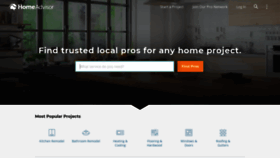 What Homeadviser.com website looked like in 2020 (4 years ago)