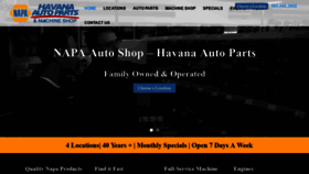What Havanaautoparts.com website looked like in 2020 (4 years ago)