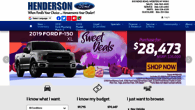 What Hendersonfamilyford.com website looked like in 2020 (4 years ago)