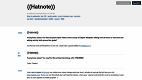 What Hatnote.com website looked like in 2020 (4 years ago)