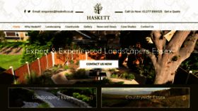What Haskett.co.uk website looked like in 2020 (4 years ago)