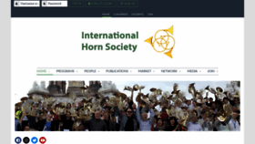 What Hornsociety.org website looked like in 2020 (4 years ago)