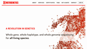 What Histogenetics.com website looked like in 2020 (4 years ago)