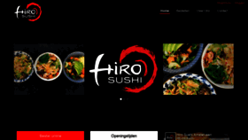 What Hirosushi.nl website looked like in 2020 (4 years ago)